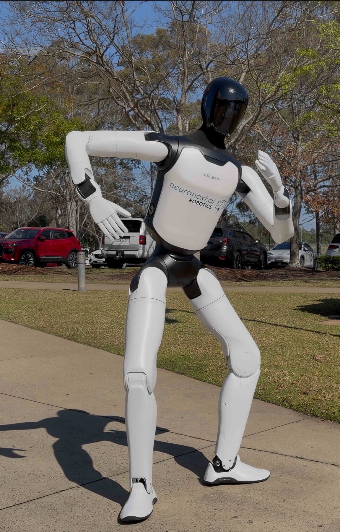 AGIBOT humanoid robot posing outdoors